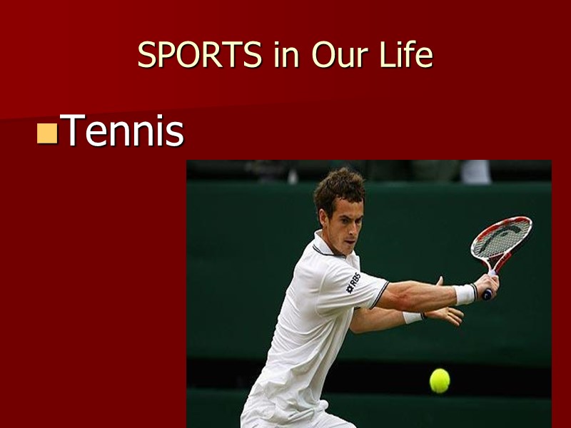 SPORTS in Our Life Tennis